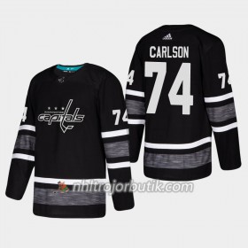 Män Ishockey Washington Capitals tröja John Carlson 74 Svart 2019 All-Star Adidas Authentic